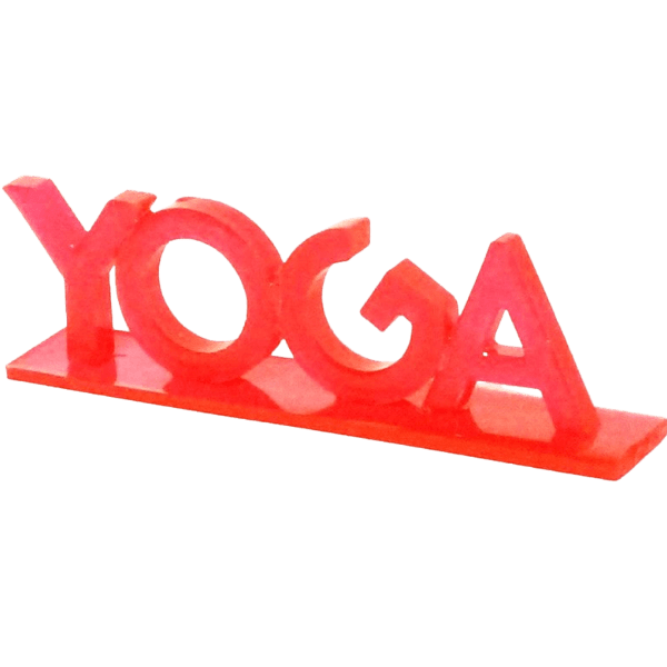 YOGA Resin Letters On Base - Hot Pink #A121 - Welcome to Yoga Canada ...