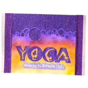 Handmade card for yogis. Greeting yoga cards. Yoga card. Yoga cards. Breathe In. Breathe Out.